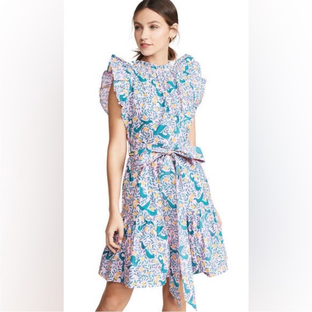 Banjanan Bulbuls Sister Ruffled Mini Dress - XS